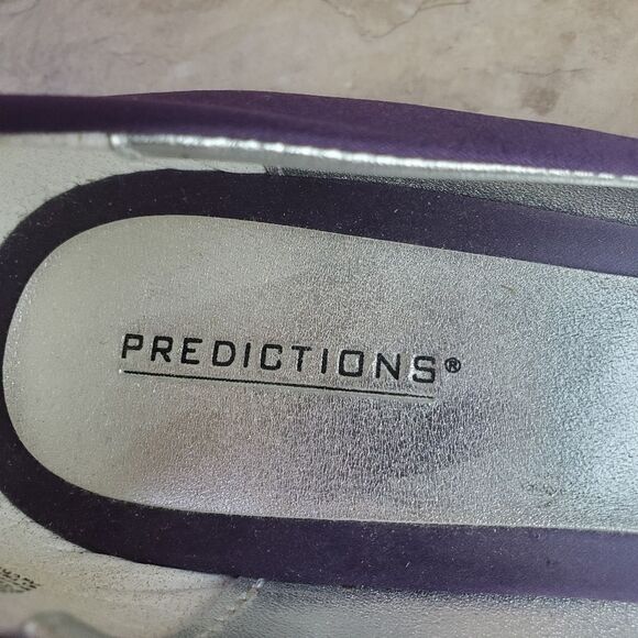 Predictions Purple Satin Flats Women's Size 7.5 - Picture 5 of 7